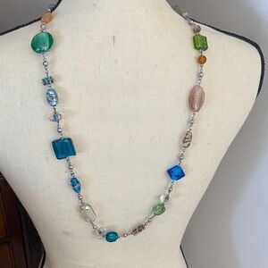 Premier Designs Colorful lamp works and dichroic glass Necklace